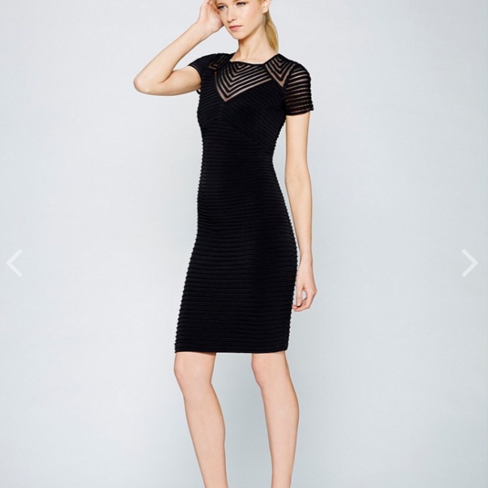 Calvin Klein Ribbed black dress. Size 14